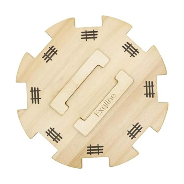 Cubo de madera para dominó de tren mexicano con fondo de_6