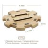 Cubo de madera para dominó de tren mexicano con fondo de_4