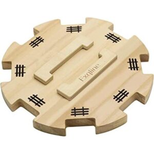Cubo de madera para dominó de tren mexicano con fondo de_1