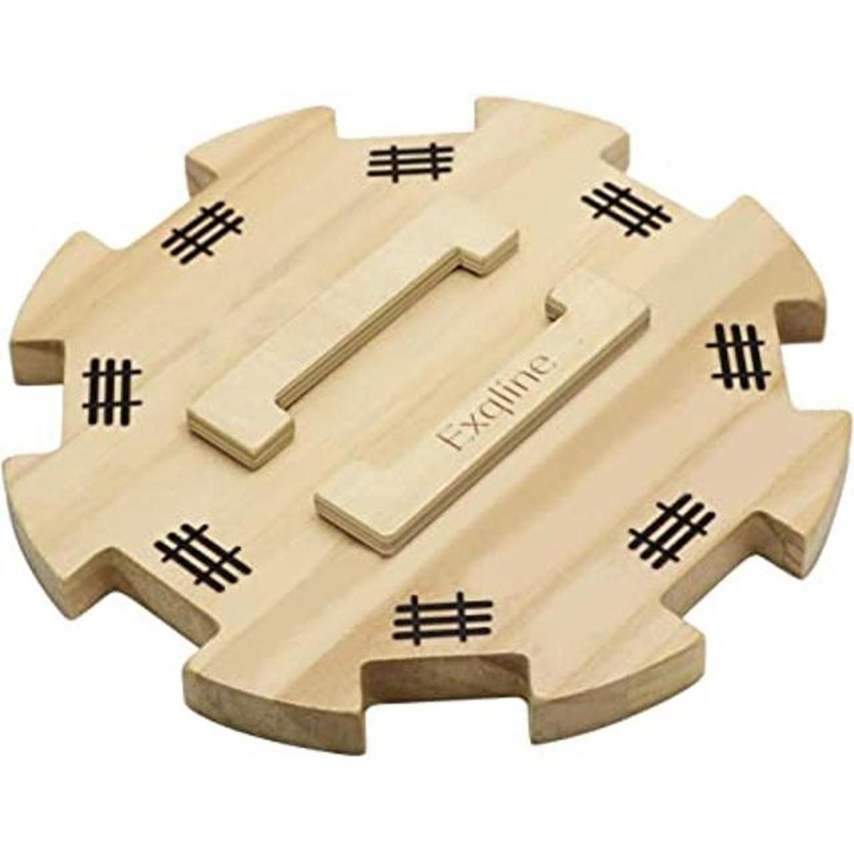 Cubo de madera para dominó de tren mexicano con fondo de