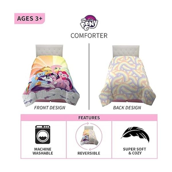 Franco edredón reversible y muy suave para niños ropa de_3