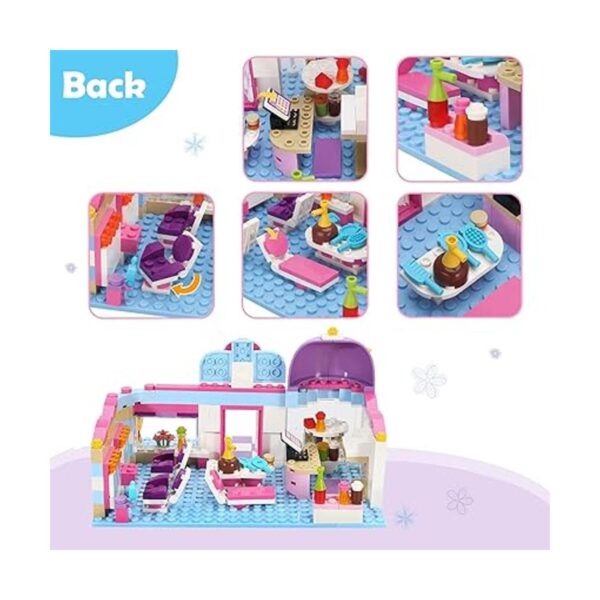 BRICK STORY Kit de construcción de peluquería para niñas y_3