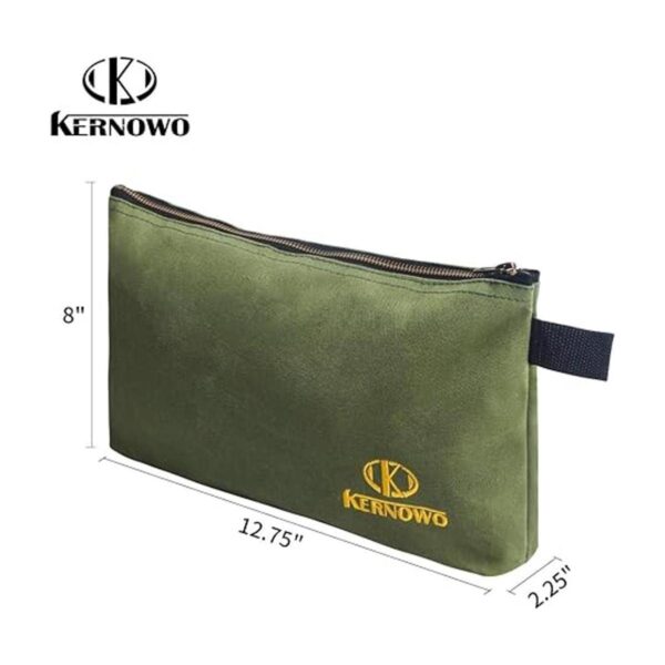 KERNOWO Paquete de 4 bolsas de herramientas de lona con