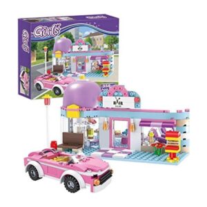 BRICK STORY Kit de construcción de peluquería para niñas y_1