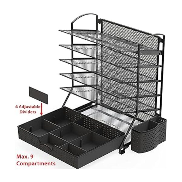 SimpleHouseware Organizador de 6 bandejas para documentos_3