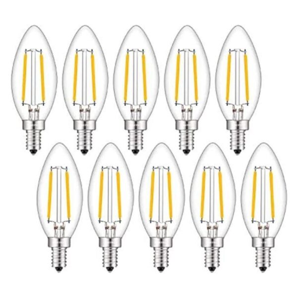 OMAYKEY Bombilla LED de candelabro de 2 W equivalente a_1
