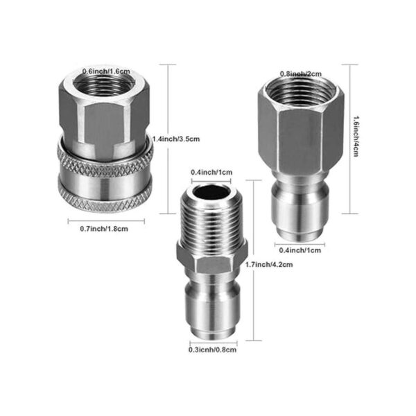 Hotop NPT 38 pulgadas acero inoxidable macho y hembra kit
