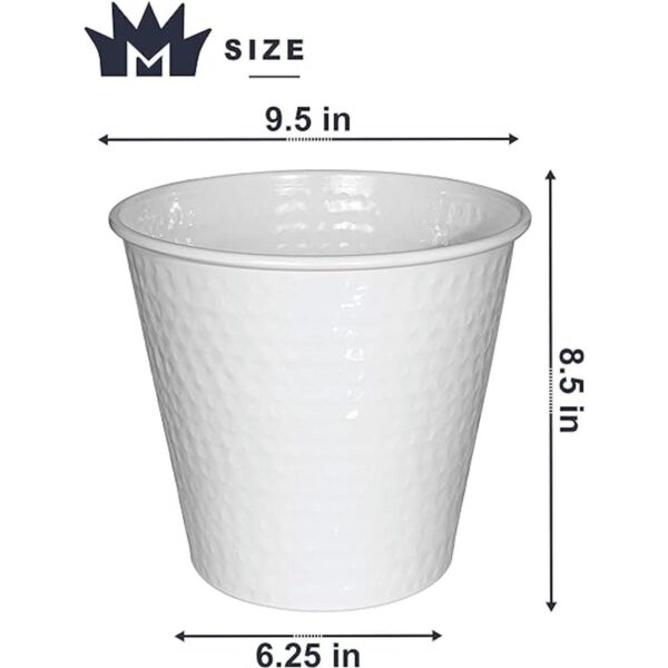 Monarch Abode 19028 Classic White Monarch Basurero de