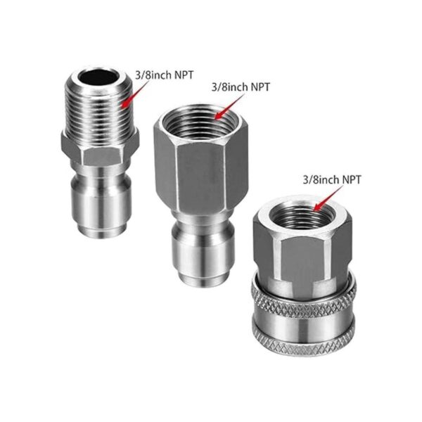 Hotop NPT 38 pulgadas acero inoxidable macho y hembra kit
