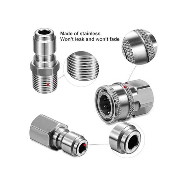 Hotop NPT 38 pulgadas acero inoxidable macho y hembra kit