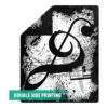 Jekeno Manta de notas musicales con estampado de doble_2