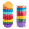 Gifbera Forros estándar para cupcakes Bright Rainbow para_1