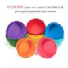 Gifbera Forros estándar para cupcakes Bright Rainbow para_2