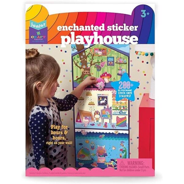 Crafttastic Jr Escena de casa de juegos de calcomanías