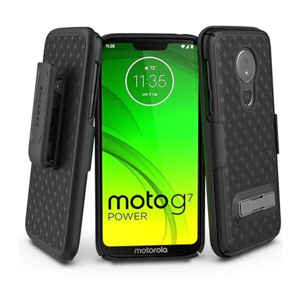 Encased Moto G7 Funda para cinturón de seguridad con_1