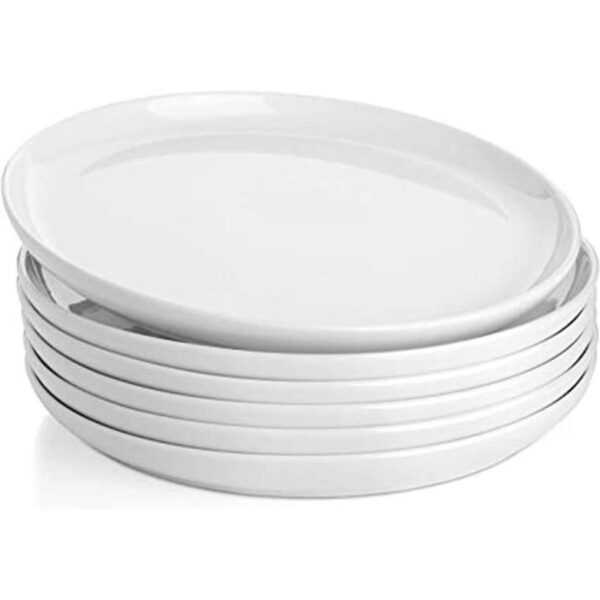 Sweese Platos redondos de porcelana 6 unidades