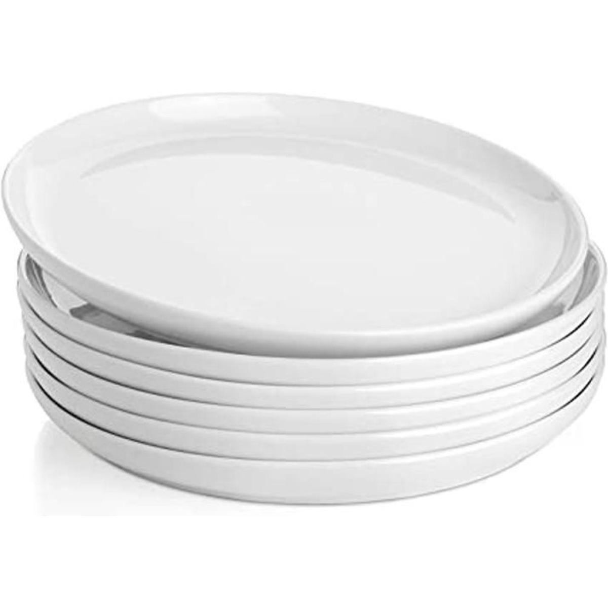 Sweese Platos redondos de porcelana 6 unidades