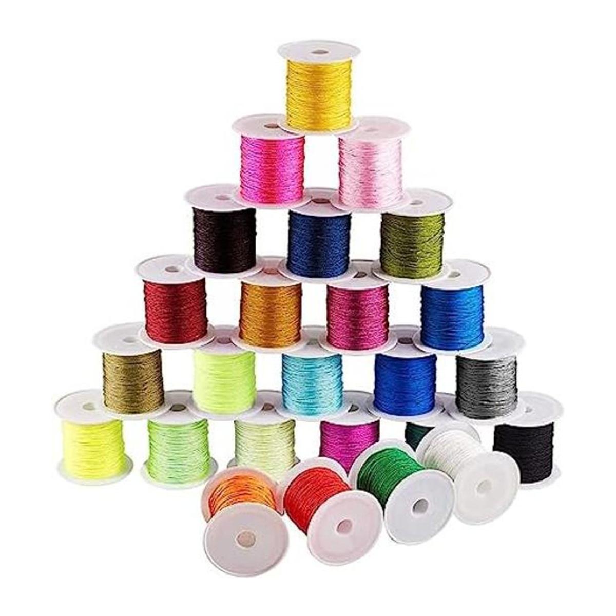 PH PandaHall Cordón de nailon chino de 0.031 in 25
