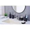 Rzoeox Juego completo de accesorios de baño con aspecto de