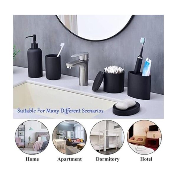 Rzoeox Juego completo de accesorios de baño con aspecto de