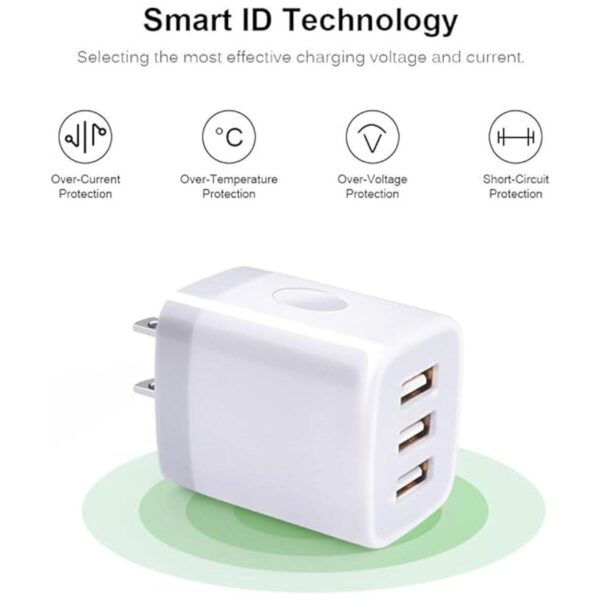 Sicodo Cargador USB puerto múltiple de 31 amperios_5