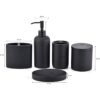 Rzoeox Juego completo de accesorios de baño con aspecto de