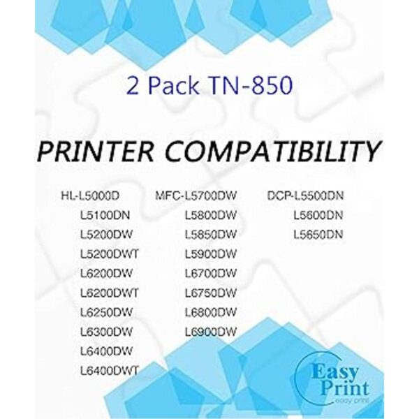 EASYPRINT TN850 Cartucho de tóner compatible TN850 TN820