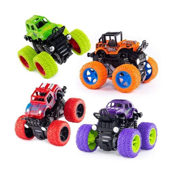 Paquete de 4 juguetes de camión monstruo Coches de_1