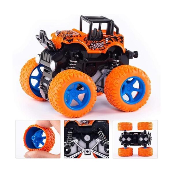 Paquete de 4 juguetes de camión monstruo Coches de_5