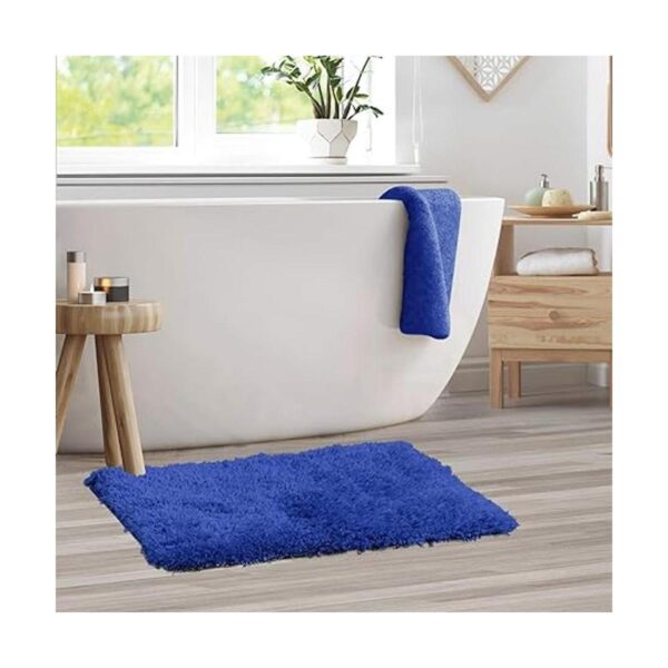 Clara Clark Tapete de baño peludo con respaldo_2
