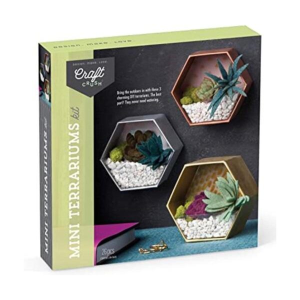 Craft Crush Kit de artesanía de mini terrarios para_1