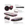Dockem Funda tipo cartera para iPhone 11 Placa de metal_4