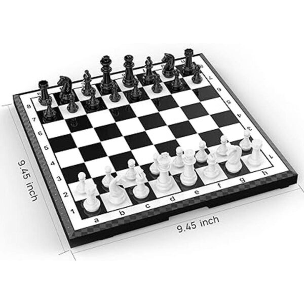Juego de ajedrez magnético para viajes juegos de mesa_3