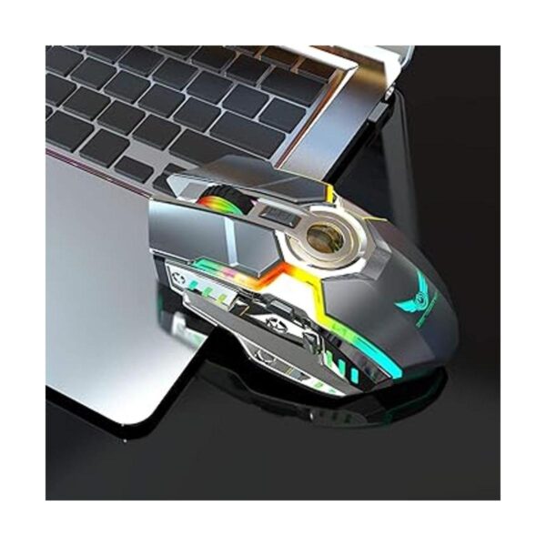 Ratones para juegos inalámbricos recargables de 2.4G con_4