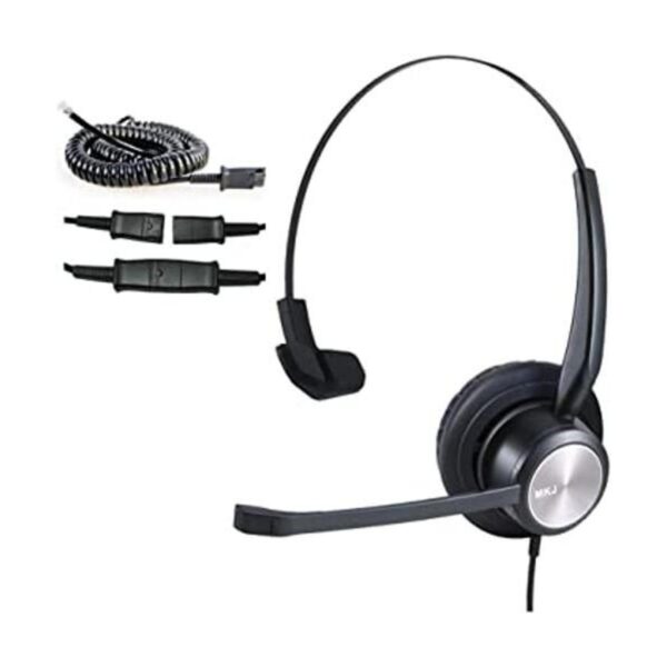 MKJ Auriculares de teléfono para teléfono de oficina con
