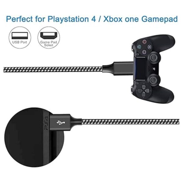 Cable de carga de control para PS4 paquete de 3 unidades_3