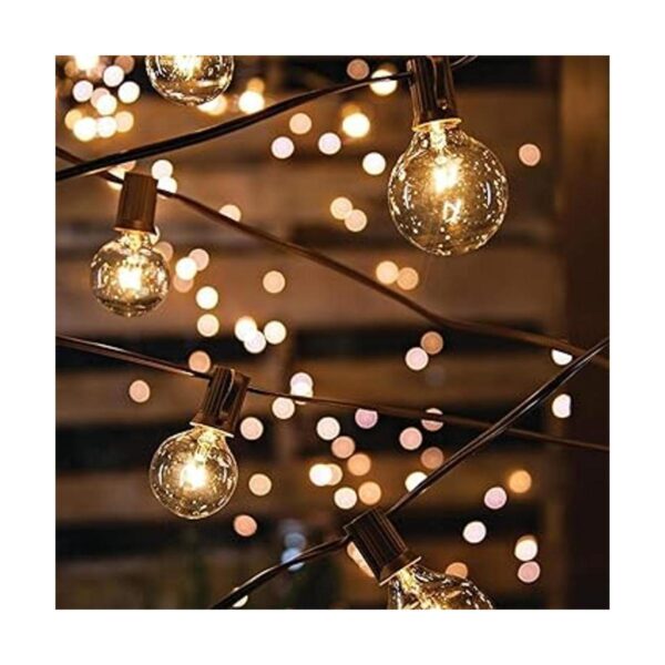 Cadena de luces para exteriores de 25 pies con 27_6