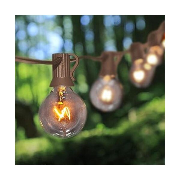 Cadena de luces para exteriores de 25 pies con 27_5