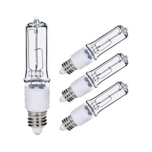 Paquete de 4 bombillas halógenas regulables JDE11 de 120 V_1