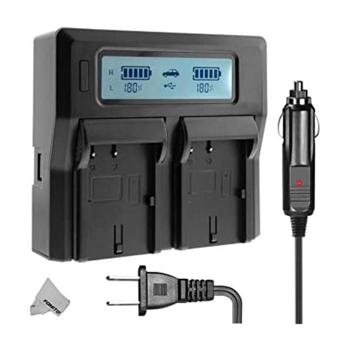 LPE8 Cargador digital de doble canal con pantalla LCD