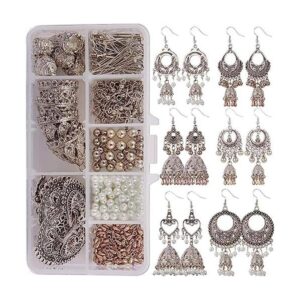SUNNYCLUE 1 caja DIY 6 pares de aretes colgantes vintage