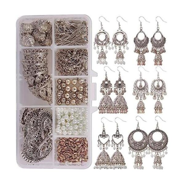 SUNNYCLUE 1 caja DIY 6 pares de aretes colgantes vintage