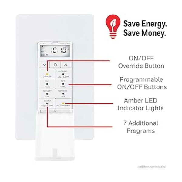 UltraPro Daysmart Interruptor de temporizador digital en