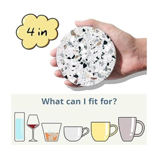 LIFVER Posavasos para bebidas posavasos absorbentes con_2