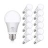 Paquete de 12 bombillas LED A19 bombillas LED