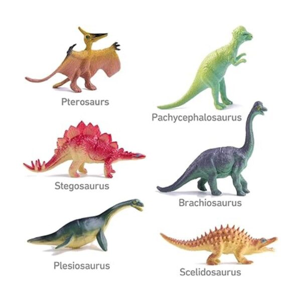 Peruser Dinosaurs Toys Paquete de 12 figuras realistas de_2
