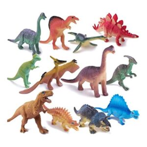 Peruser Dinosaurs Toys Paquete de 12 figuras realistas de_1