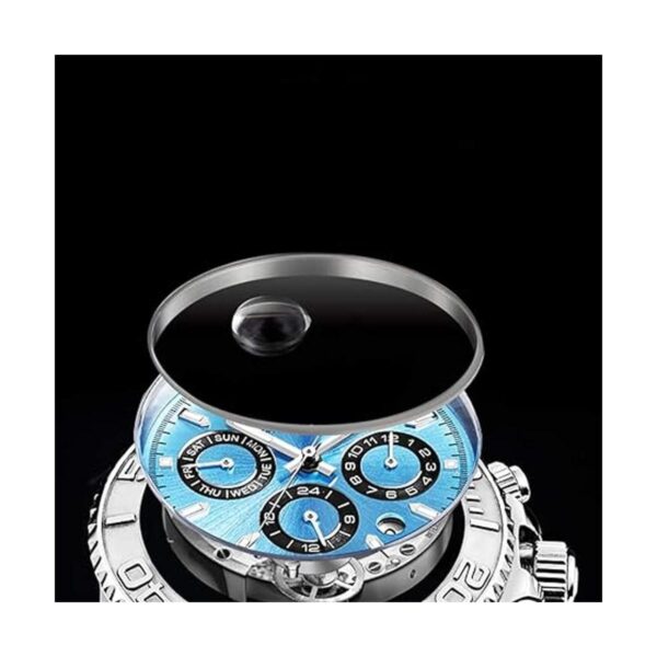 LOREO Reloj de pulsera para hombre con esfera de cristal