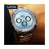 LOREO Reloj de pulsera para hombre con esfera de cristal