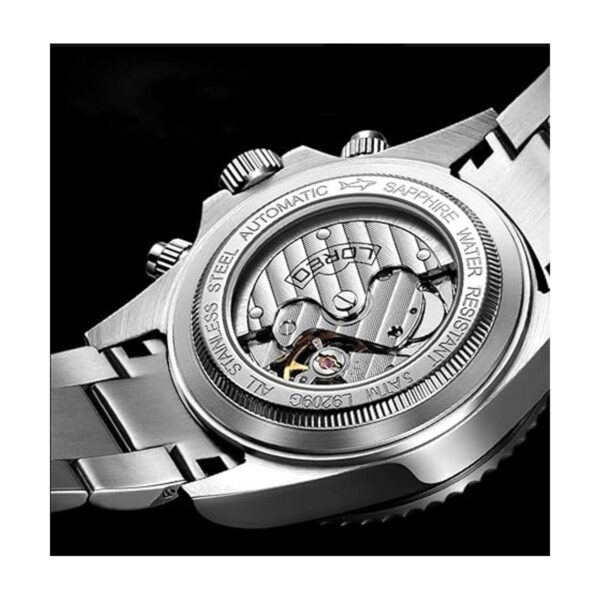 LOREO Reloj de pulsera para hombre con esfera de cristal